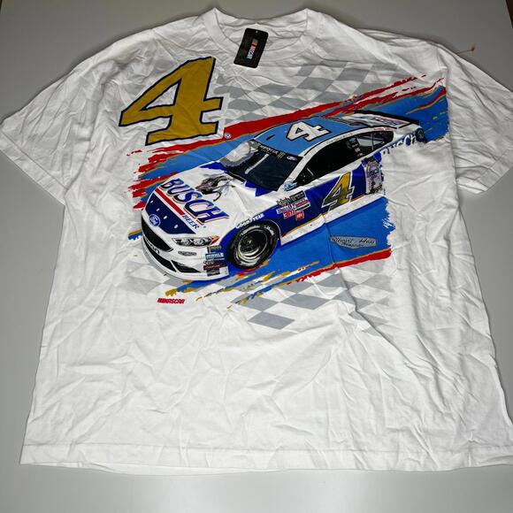 Kevin Harvick #4 Busch Beer NASCAR Stewart-Haas Racing T-Shirt 3XL NWT - Picture 1 of 9